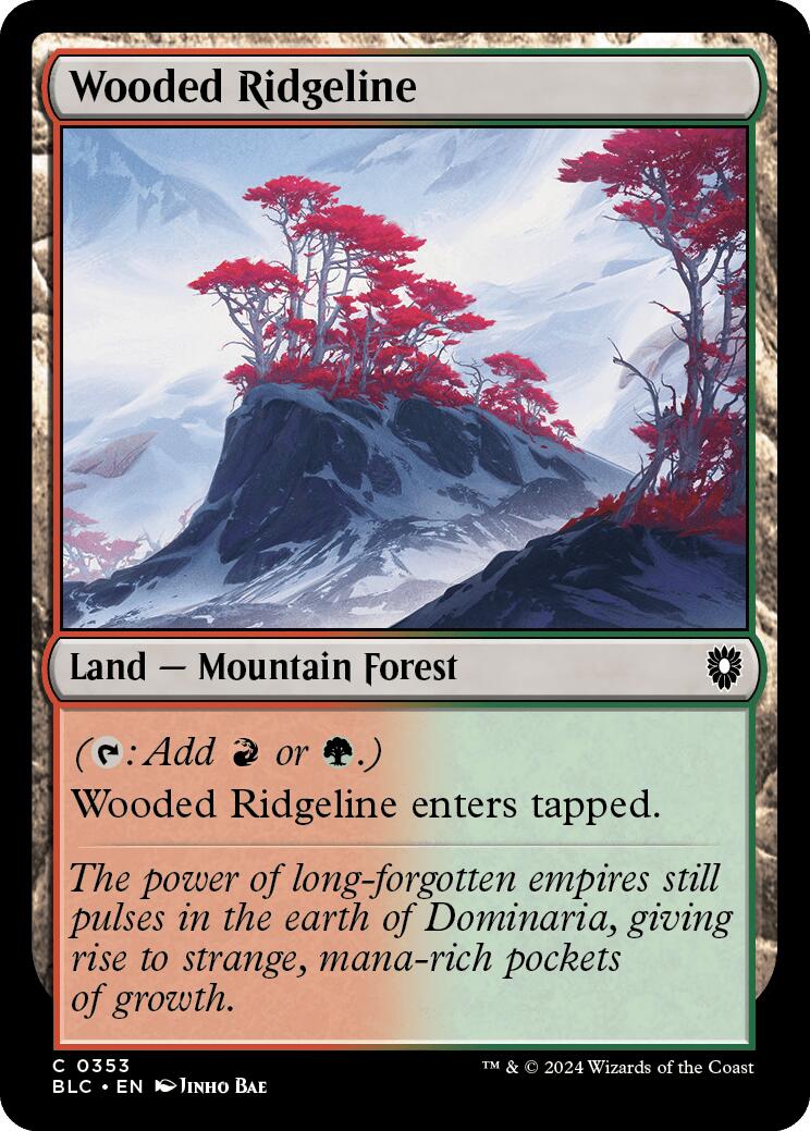 Wooded Ridgeline [Bloomburrow Commander] | Local Legends