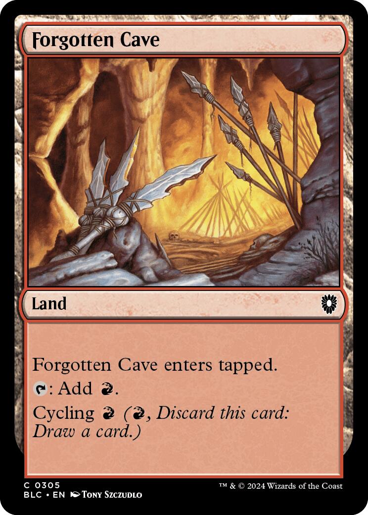 Forgotten Cave [Bloomburrow Commander] | Local Legends