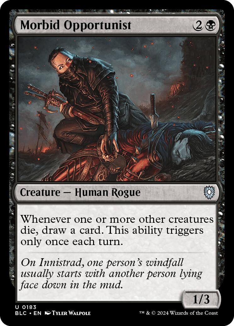 Morbid Opportunist [Bloomburrow Commander] | Local Legends