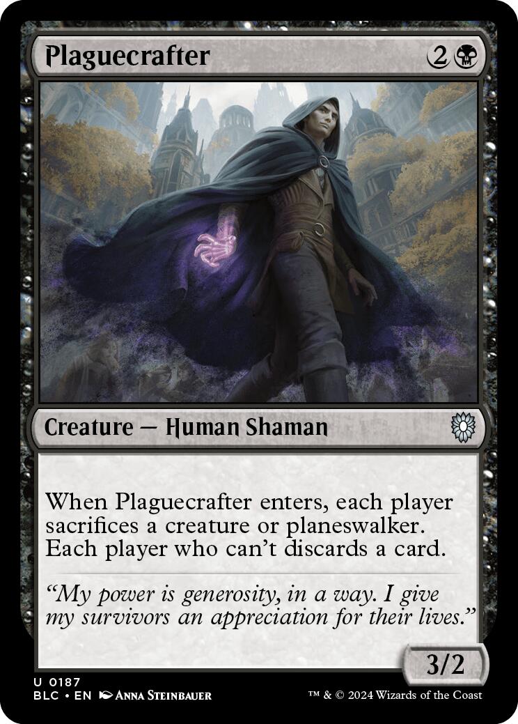 Plaguecrafter [Bloomburrow Commander] | Local Legends