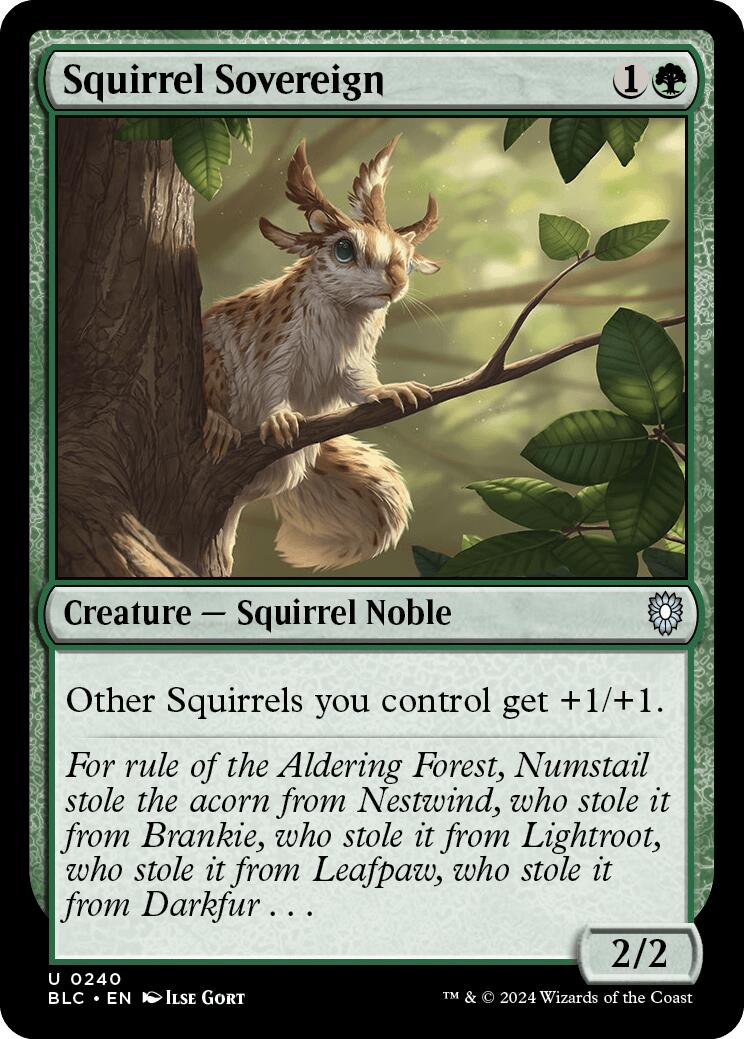 Squirrel Sovereign [Bloomburrow Commander] | Golgari Games