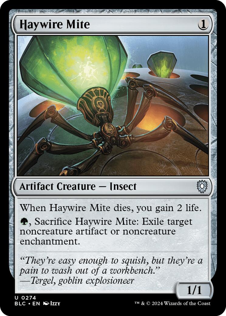 Haywire Mite [Bloomburrow Commander] | Local Legends