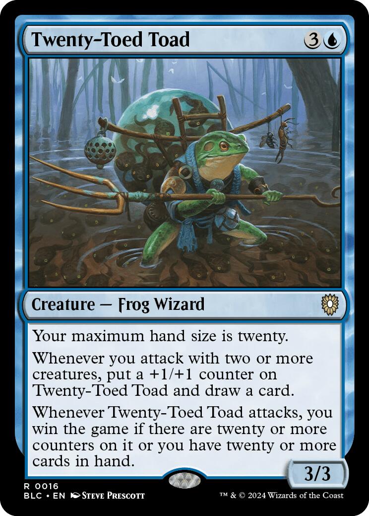 Twenty-Toed Toad [Bloomburrow Commander] | Local Legends