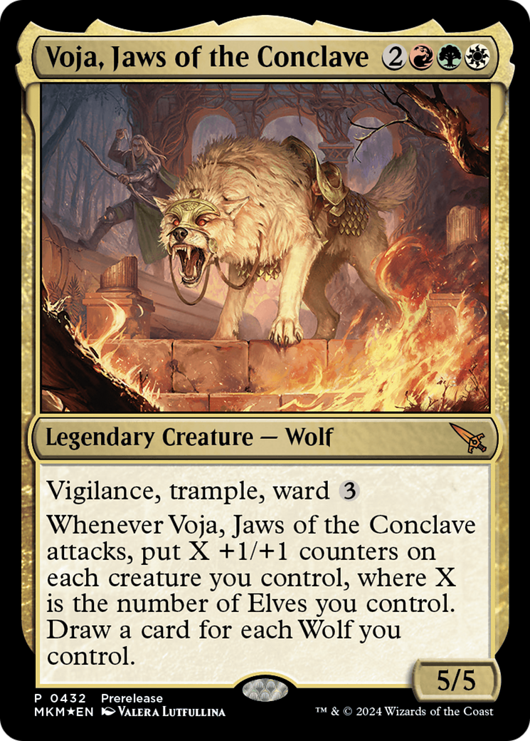 Voja, Jaws of the Conclave [Murders at Karlov Manor Prerelease Promos] | Golgari Games