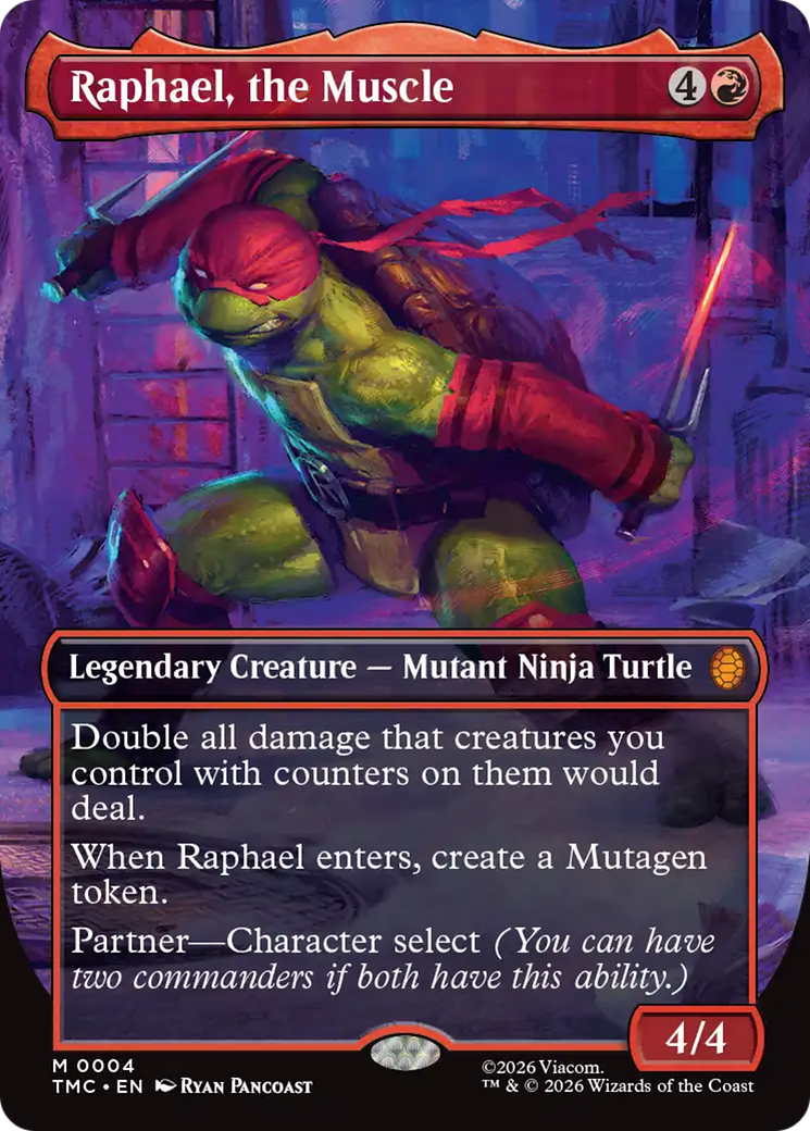 Raphael, the Muscle (Borderless) [Teenage Mutant Ninja Turtles Commander] | Local Legends