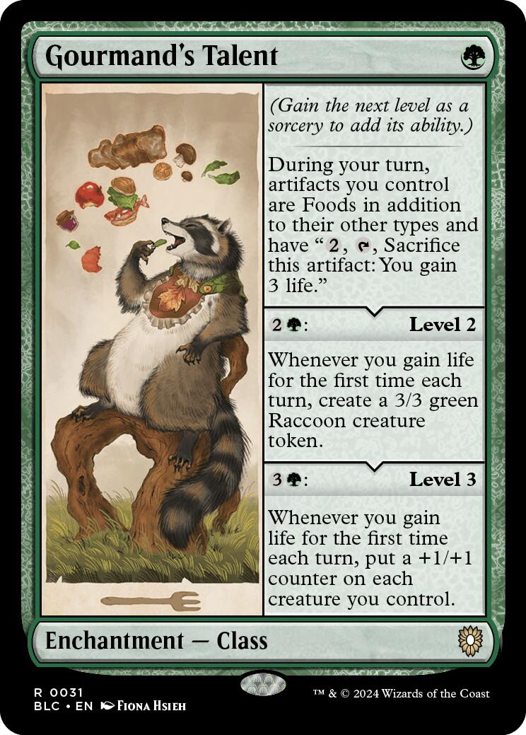 Gourmand's Talent [Bloomburrow Commander] | Local Legends