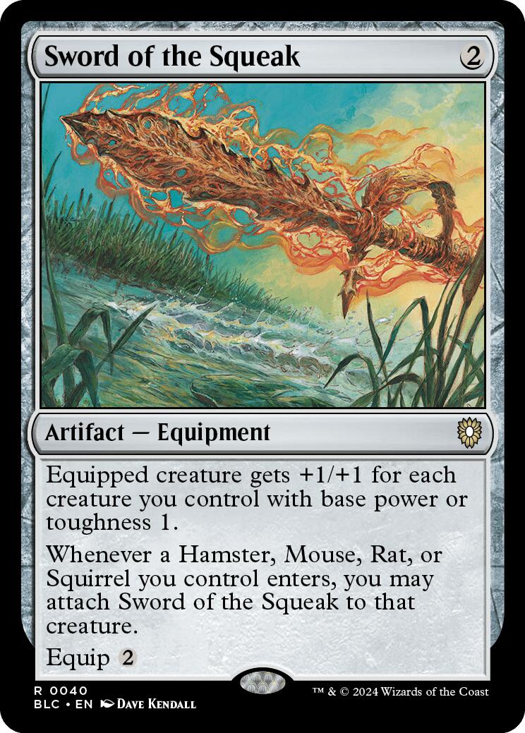 Sword of the Squeak [Bloomburrow Commander] | Local Legends