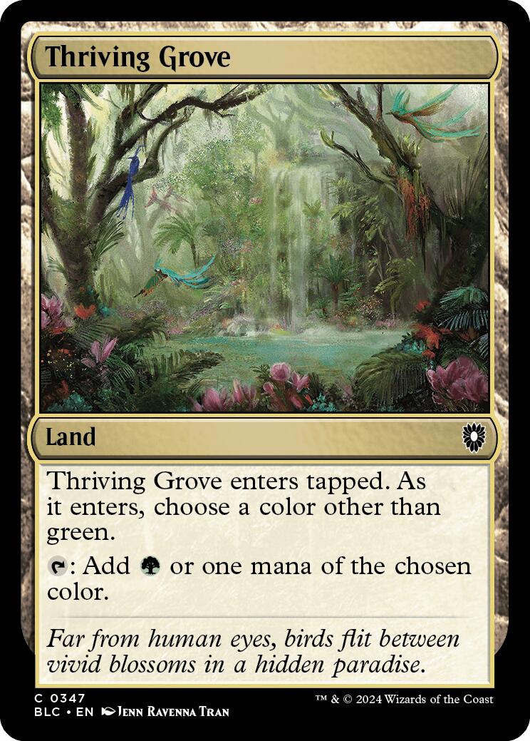 Thriving Grove [Bloomburrow Commander] | Local Legends