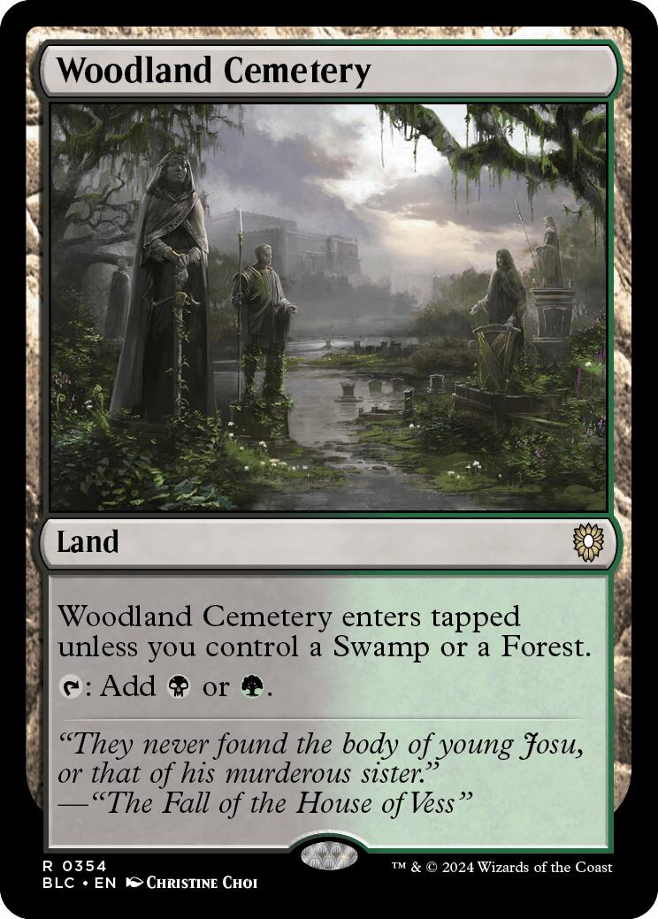 Woodland Cemetery [Bloomburrow Commander] | Golgari Games