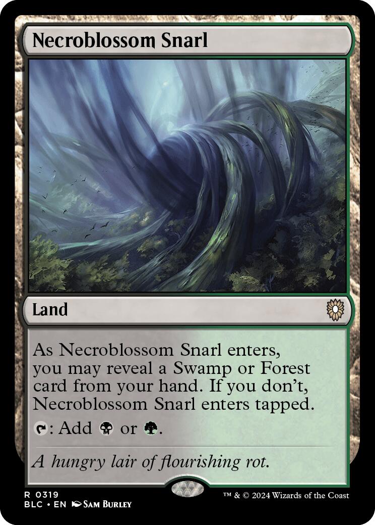 Necroblossom Snarl [Bloomburrow Commander] | Local Legends