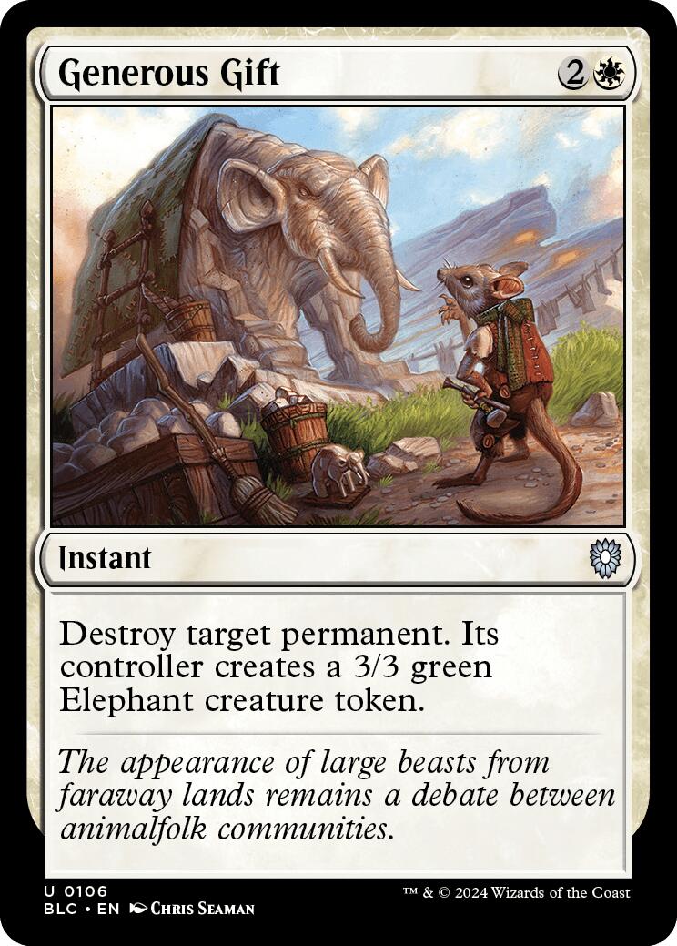 Generous Gift [Bloomburrow Commander] | Local Legends