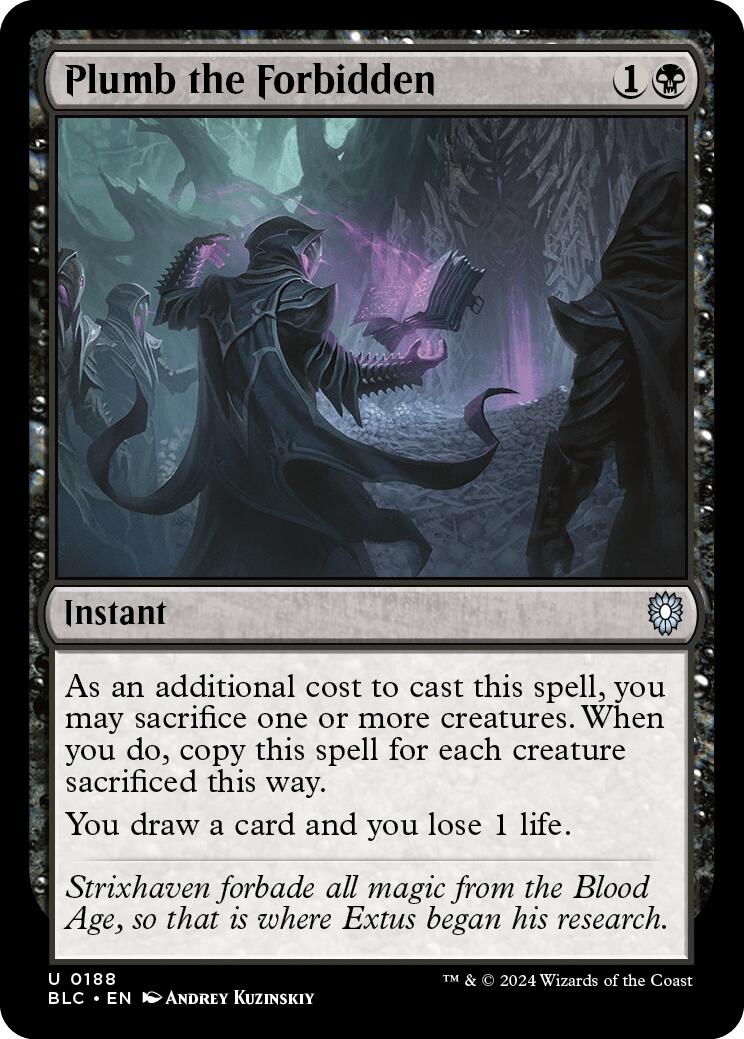 Plumb the Forbidden [Bloomburrow Commander] | Local Legends