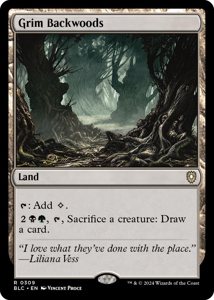 Grim Backwoods [Bloomburrow Commander] | Local Legends