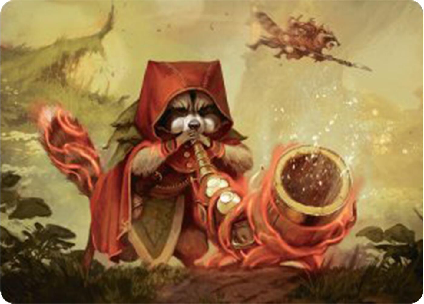 Raccoon Rallier Art Card [Bloomburrow Art Series] | Golgari Games