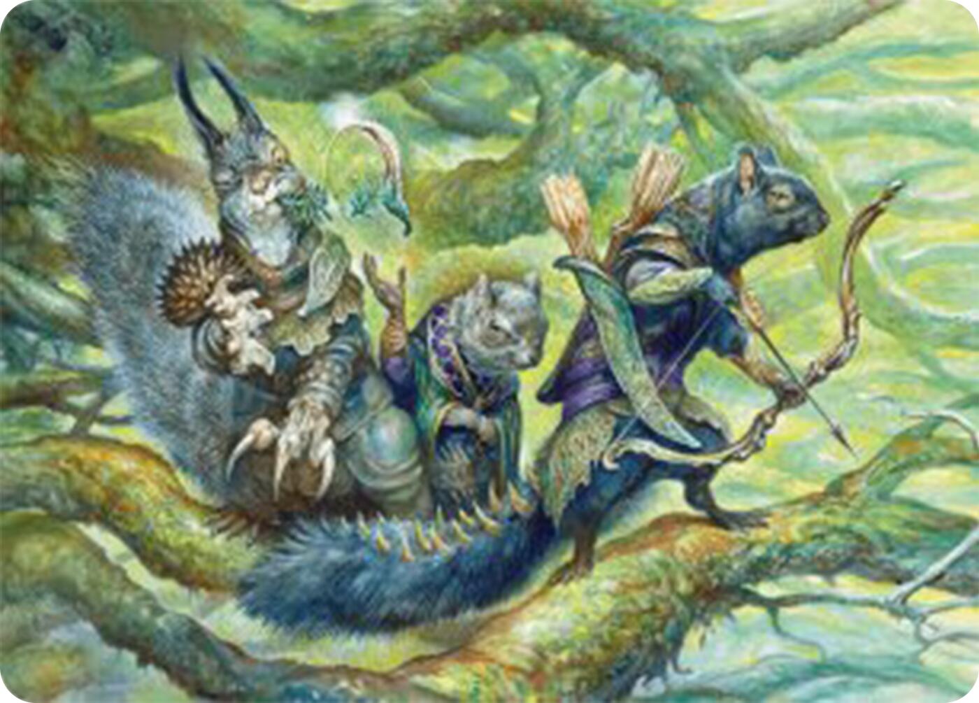 The Odd Acorn Gang Art Card [Bloomburrow Art Series] | Golgari Games