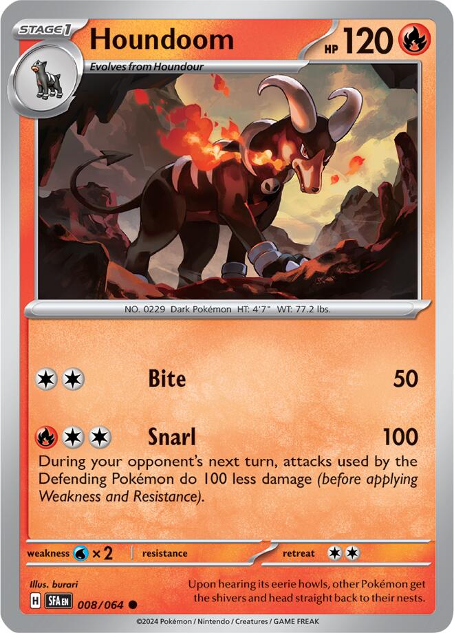 Houndoom (008/064) [Scarlet & Violet: Shrouded Fable] | Golgari Games