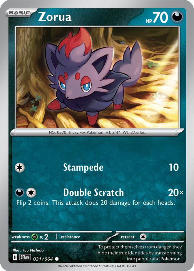 Zorua (031/064) [Scarlet & Violet: Shrouded Fable] | Golgari Games