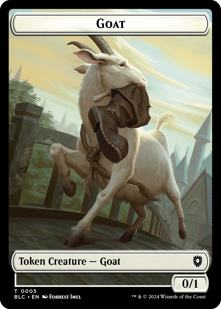 Goat // Wolf (032) Double-Sided Token [Bloomburrow Commander Tokens] | Local Legends