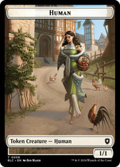 Human // Soldier Double-Sided Token [Bloomburrow Commander Tokens] | Golgari Games