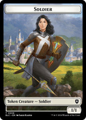 Soldier // Citizen Double-Sided Token [Bloomburrow Commander Tokens] | Golgari Games