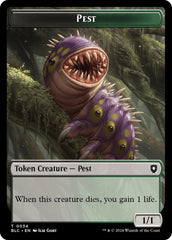 Pest // Shapeshifter Double-Sided Token [Bloomburrow Commander Tokens] | Golgari Games