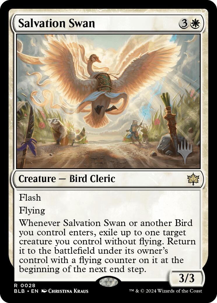 Salvation Swan (Promo Pack) [Bloomburrow Promos] | Golgari Games