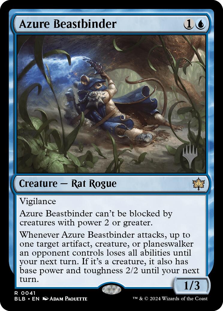 Azure Beastbinder (Promo Pack) [Bloomburrow Promos] | Golgari Games