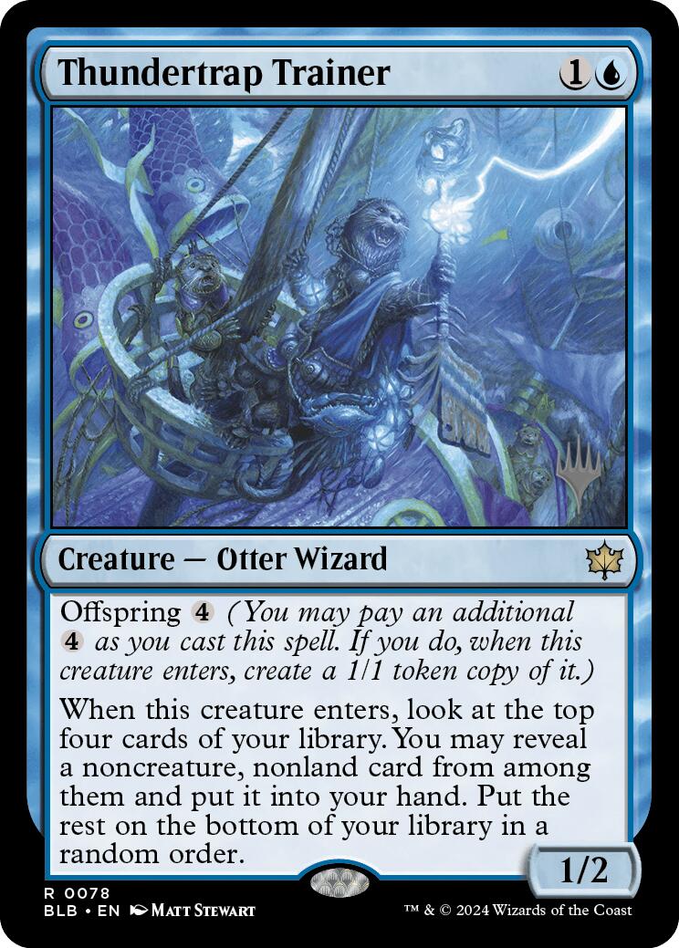 Thundertrap Trainer (Promo Pack) [Bloomburrow Promos] | Local Legends