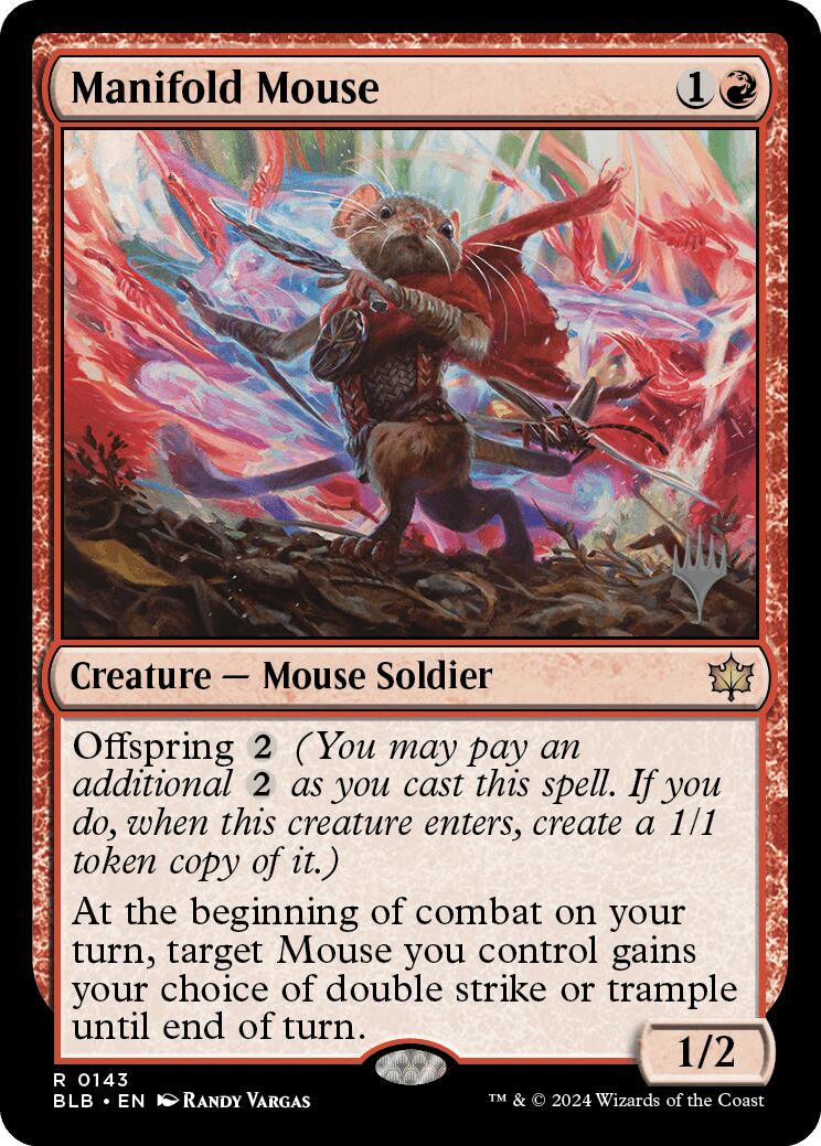 Manifold Mouse (Promo Pack) [Bloomburrow Promos] | Golgari Games