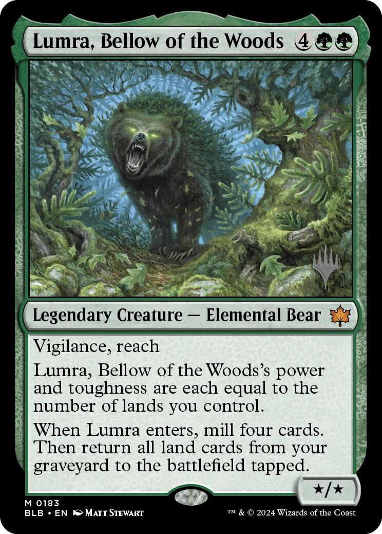 Lumra, Bellow of the Woods (Promo Pack) [Bloomburrow Promos] | Local Legends