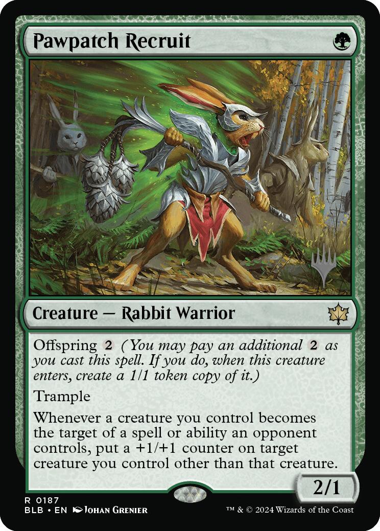 Pawpatch Recruit (Promo Pack) [Bloomburrow Promos] | Golgari Games