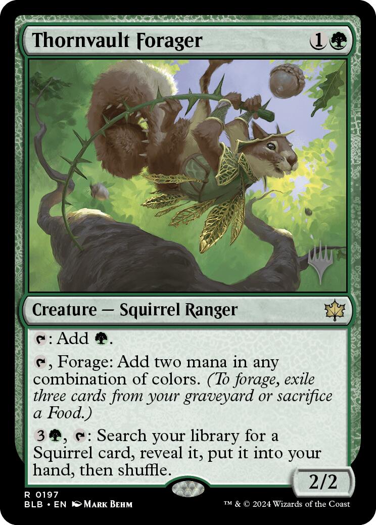 Thornvault Forager (Promo Pack) [Bloomburrow Promos] | Golgari Games