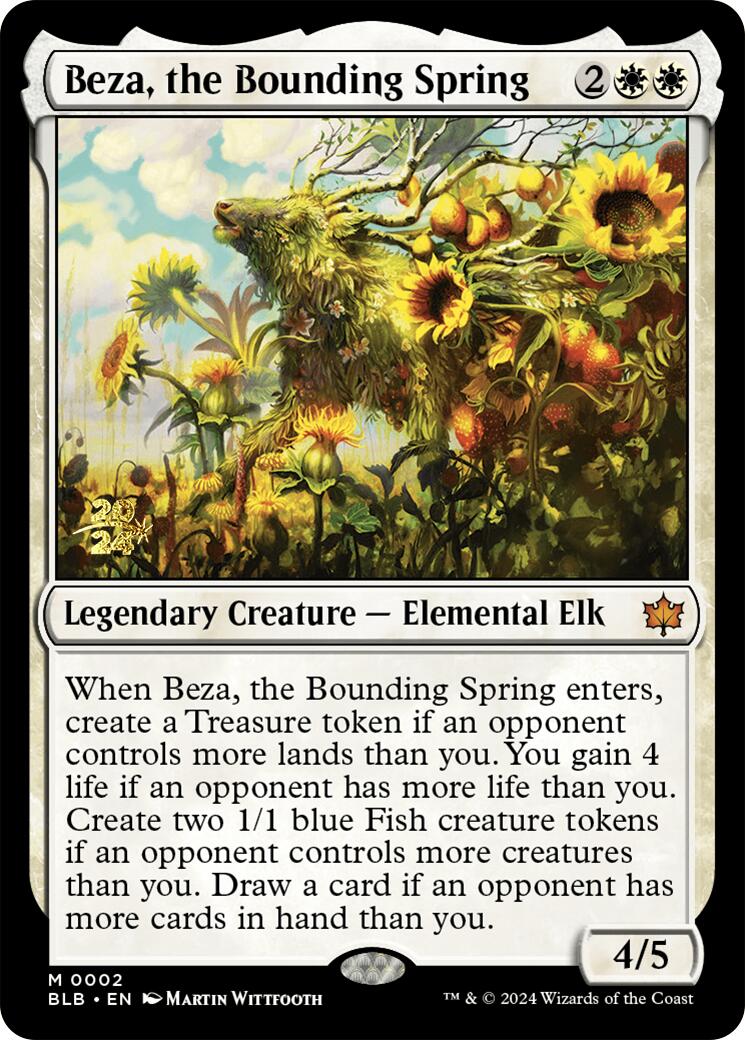 Beza, the Bounding Spring [Bloomburrow Prerelease Promos] | Golgari Games