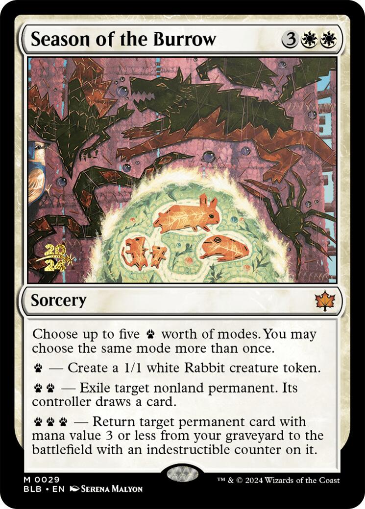 Season of the Burrow [Bloomburrow Prerelease Promos] | Local Legends