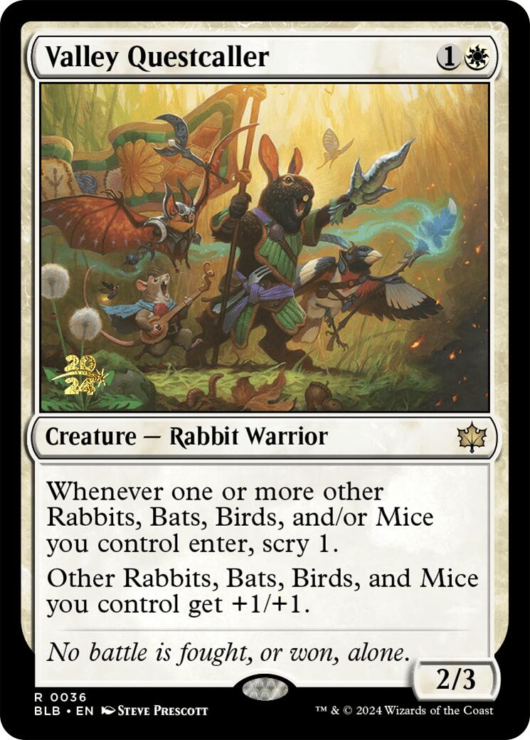 Valley Questcaller [Bloomburrow Prerelease Promos] | Local Legends