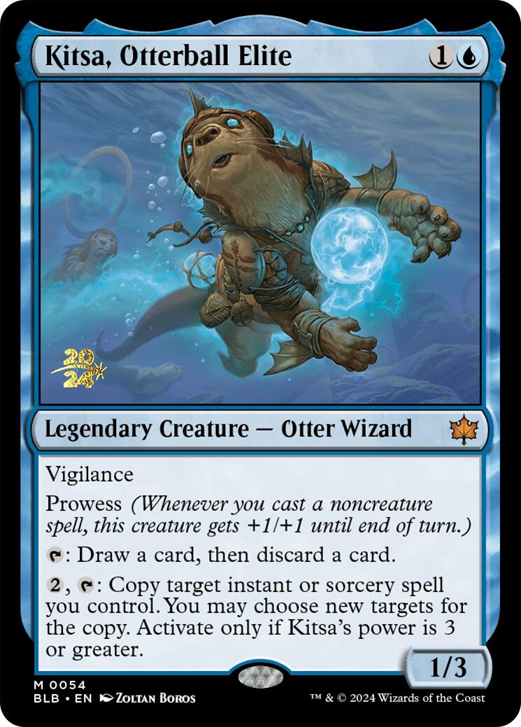 Kitsa, Otterball Elite [Bloomburrow Prerelease Promos] | Golgari Games