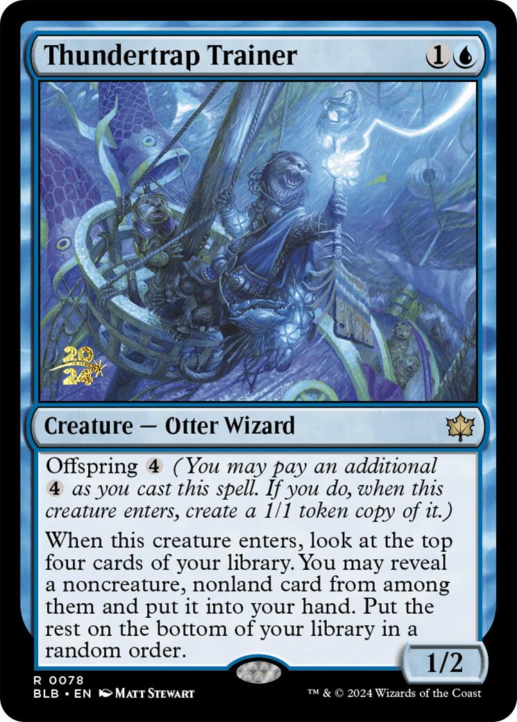 Thundertrap Trainer [Bloomburrow Prerelease Promos] | Local Legends