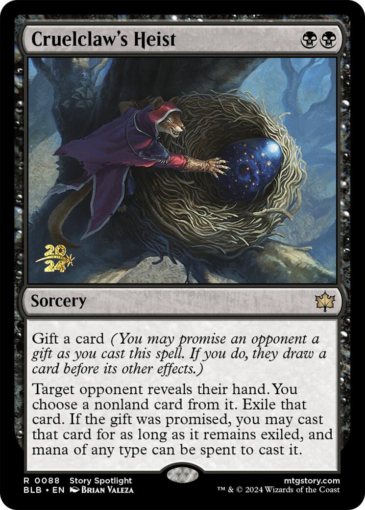 Cruelclaw's Heist [Bloomburrow Prerelease Promos] | Local Legends