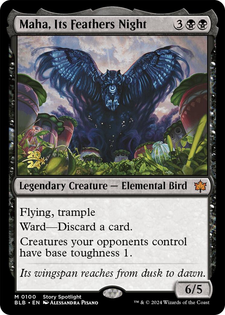Maha, Its Feather Night [Bloomburrow Prerelease Promos] | Local Legends