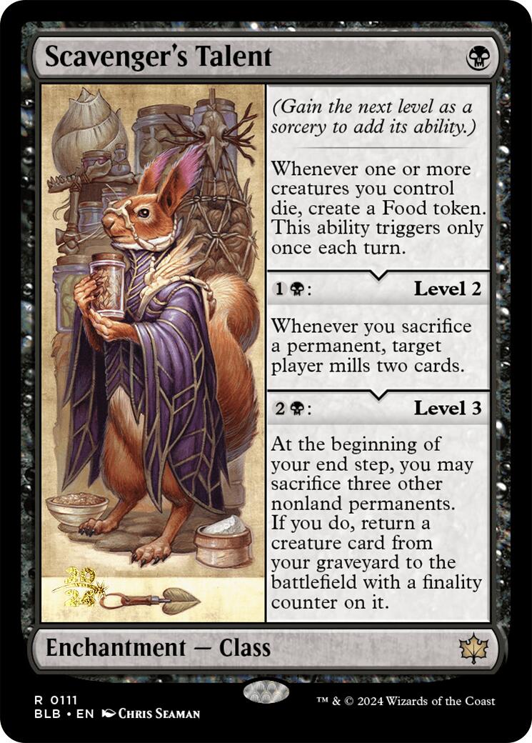 Scavenger's Talent [Bloomburrow Prerelease Promos] | Local Legends
