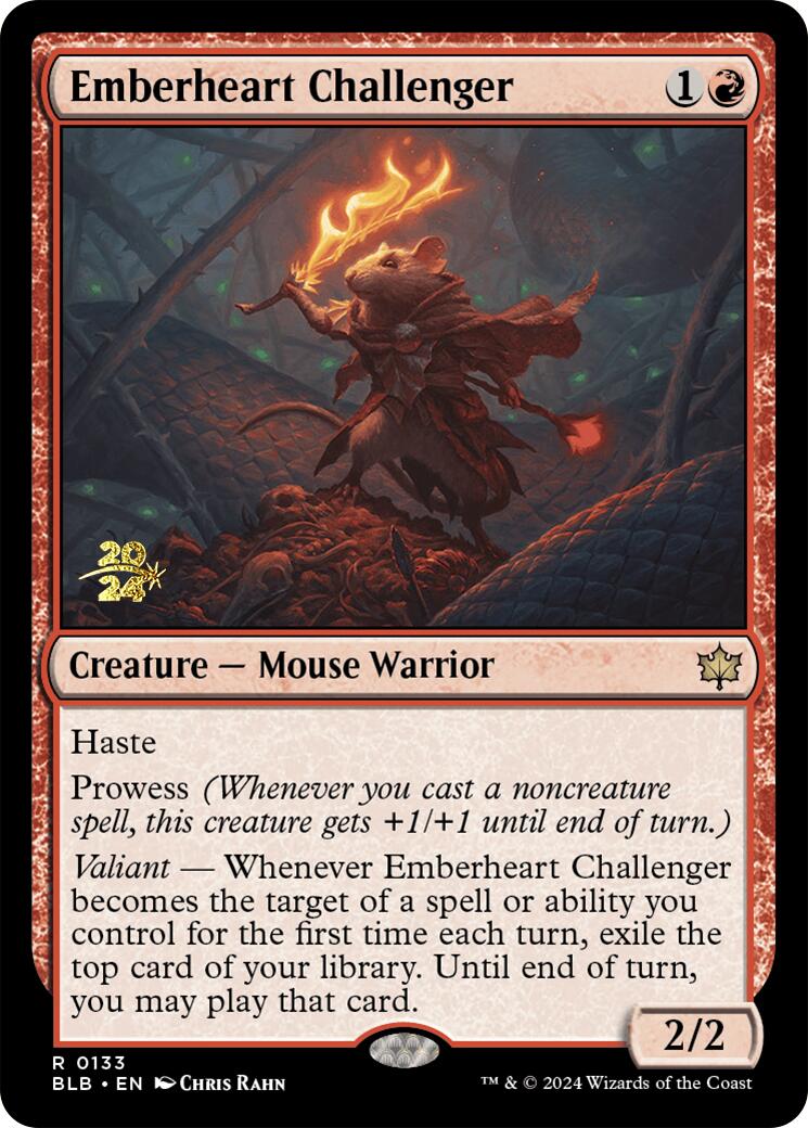 Emberheart Challenger [Bloomburrow Prerelease Promos] | Local Legends