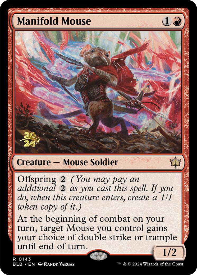 Manifold Mouse [Bloomburrow Prerelease Promos] | Local Legends