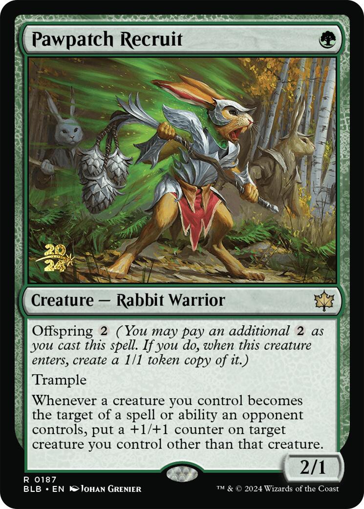 Pawpatch Recruit [Bloomburrow Prerelease Promos] | Local Legends