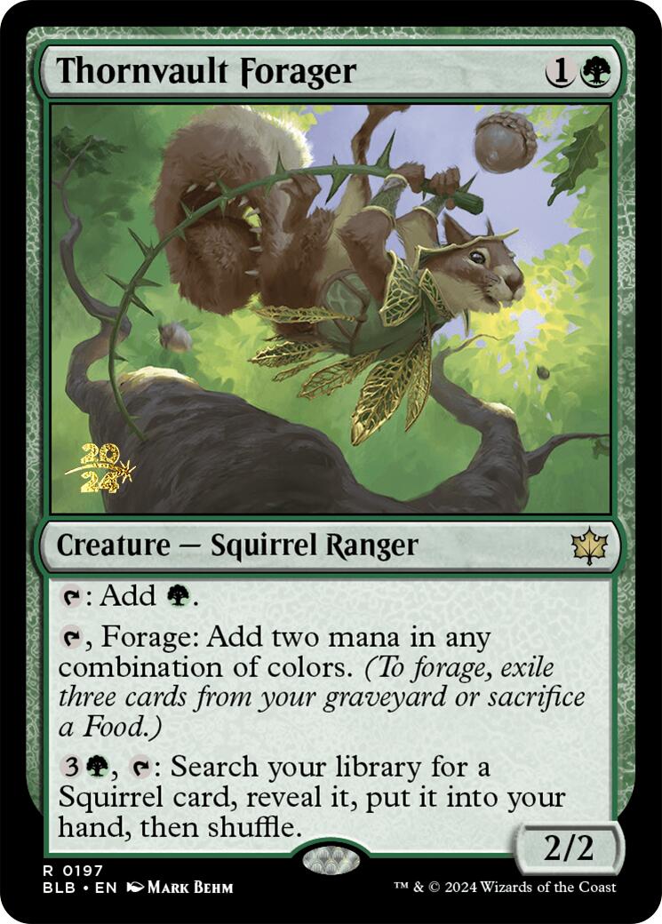 Thornvault Forager [Bloomburrow Prerelease Promos] | Local Legends