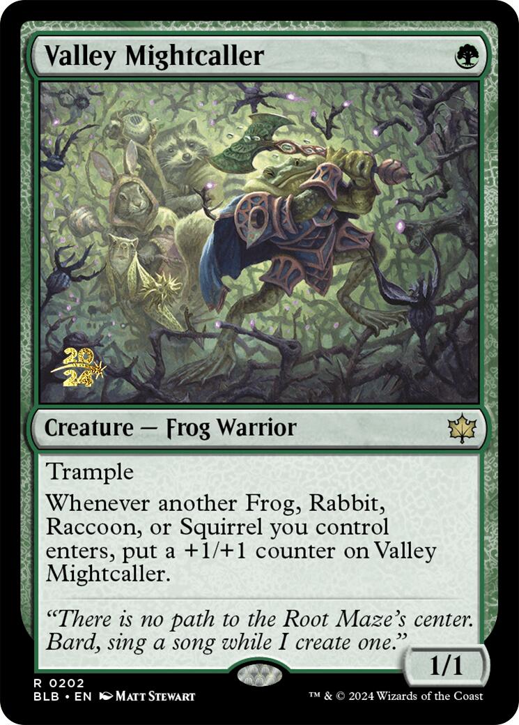 Valley Mightcaller [Bloomburrow Prerelease Promos] | Local Legends