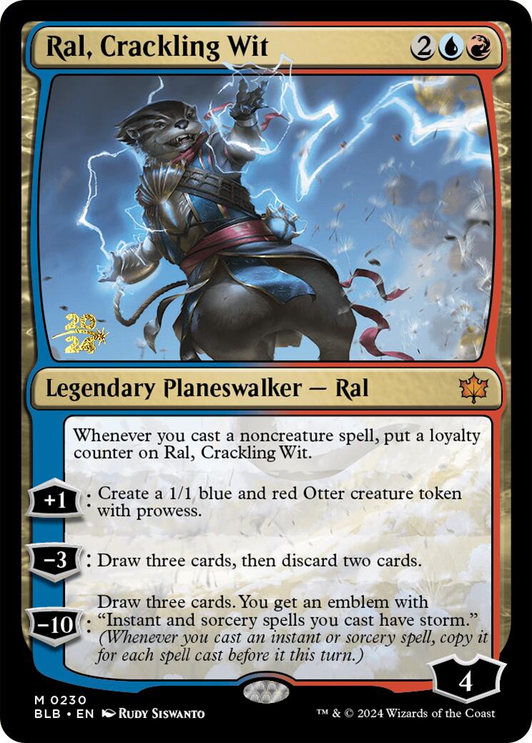 Ral, Crackling Wit [Bloomburrow Prerelease Promos] | Local Legends
