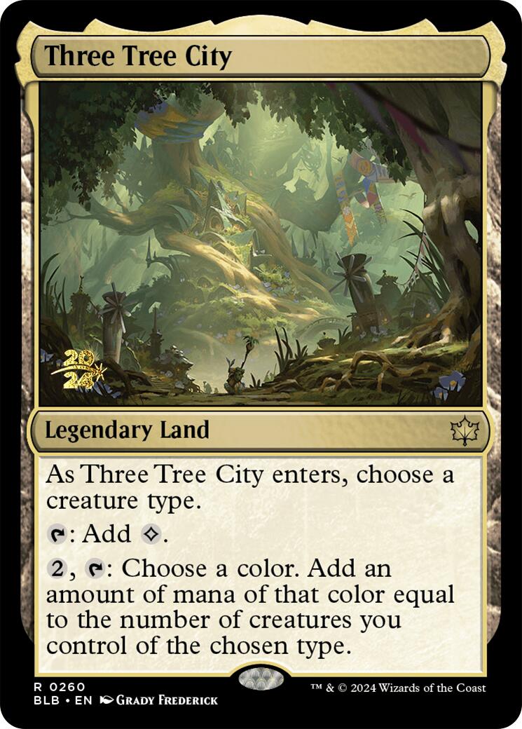 Three Tree City [Bloomburrow Prerelease Promos] | Local Legends