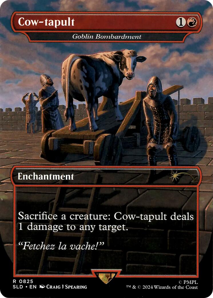 Cow-tapult - Goblin Bombardment [Secret Lair Drop Series] | Local Legends