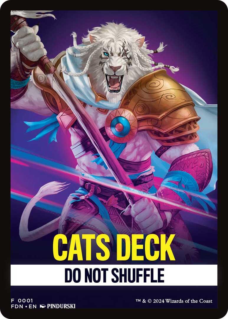 Cats Deck Theme Card [Foundations] | Golgari Games