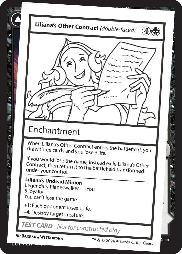 Liliana's Other Contract (double-faced) [Mystery Booster 2 Playtest Cards] | Local Legends
